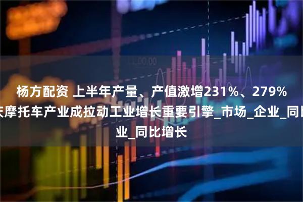 杨方配资 上半年产量、产值激增231%、279%！重庆摩托车产业成拉动工业增长重要引擎_市场_企业_同比增长