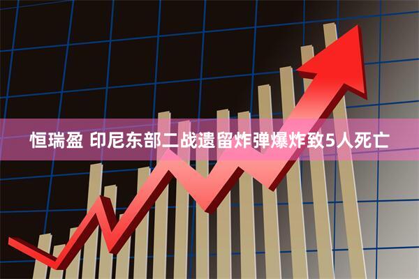 恒瑞盈 印尼东部二战遗留炸弹爆炸致5人死亡